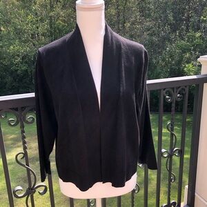 Calvin Klein Black Shrug Crop Cardigan 2X